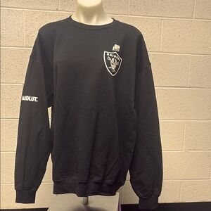 Raiders Black Crewneck Sweater